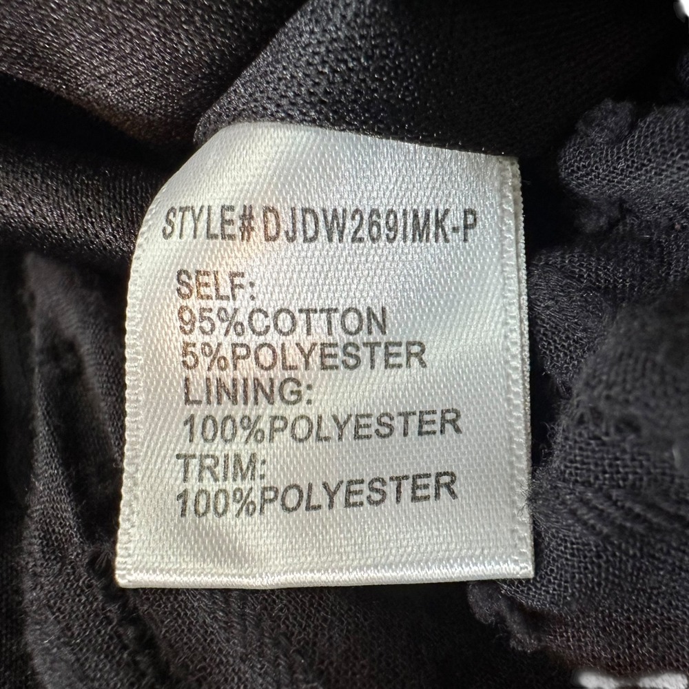 Arula Swiss Dot Tiered Babydoll Dress Tunic Black Sleeveless‎ Lined 2X Plus B - Picture 9 of 15